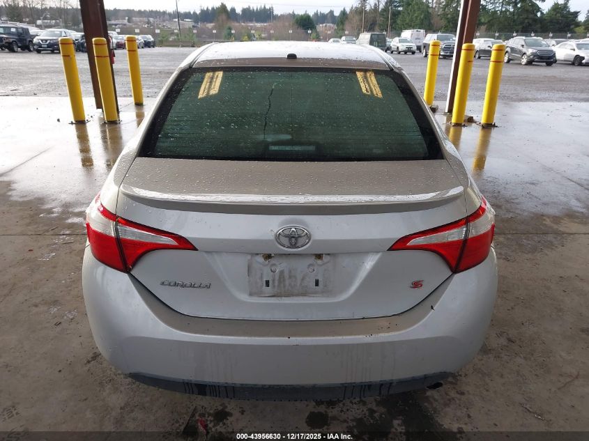 2015 Toyota Corolla S Premium VIN: 2T1BURHE7FC335997 Lot: 43956630