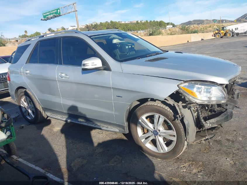 2012 Mercedes-Benz Ml 350 4Matic VIN: 4JGDA5HB6CA039963 Lot: 43956646
