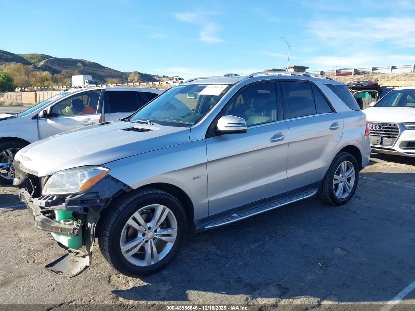 2012 Mercedes-Benz Ml 350 4Matic VIN: 4JGDA5HB6CA039963 Lot: 43956646