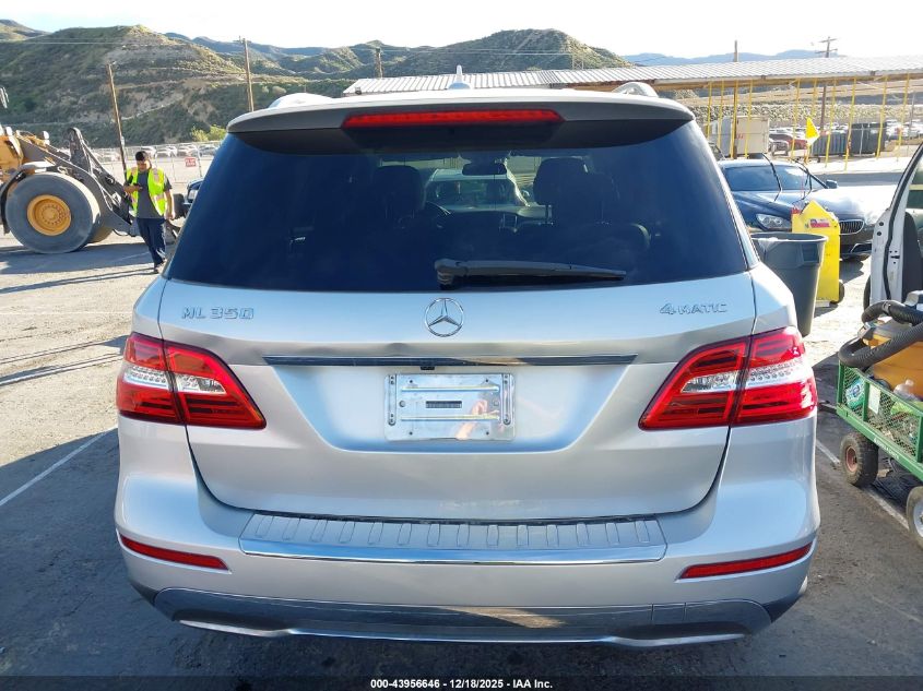 2012 Mercedes-Benz Ml 350 4Matic VIN: 4JGDA5HB6CA039963 Lot: 43956646
