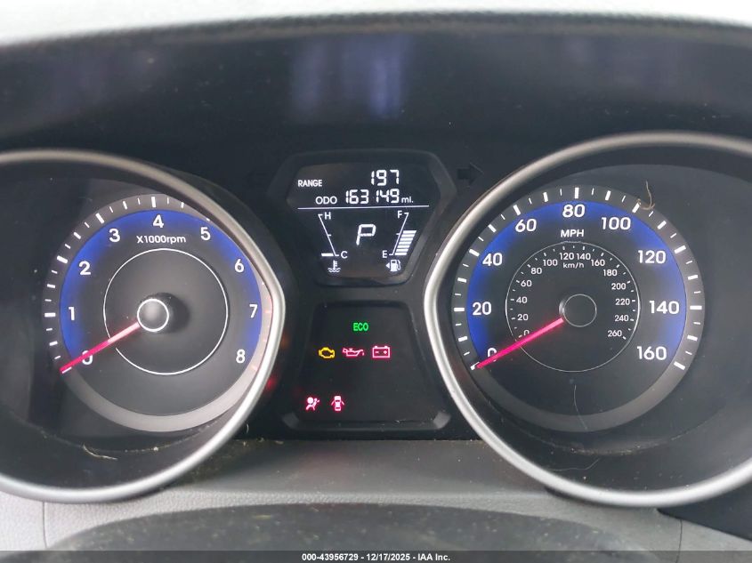 2013 Hyundai Elantra Gls VIN: KMHDH4AE6DU951664 Lot: 43956729