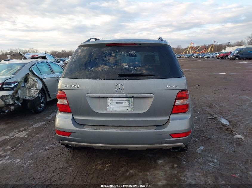 2010 Mercedes-Benz Ml 350 4Matic VIN: 4JGBB8GB0AA615986 Lot: 43956755