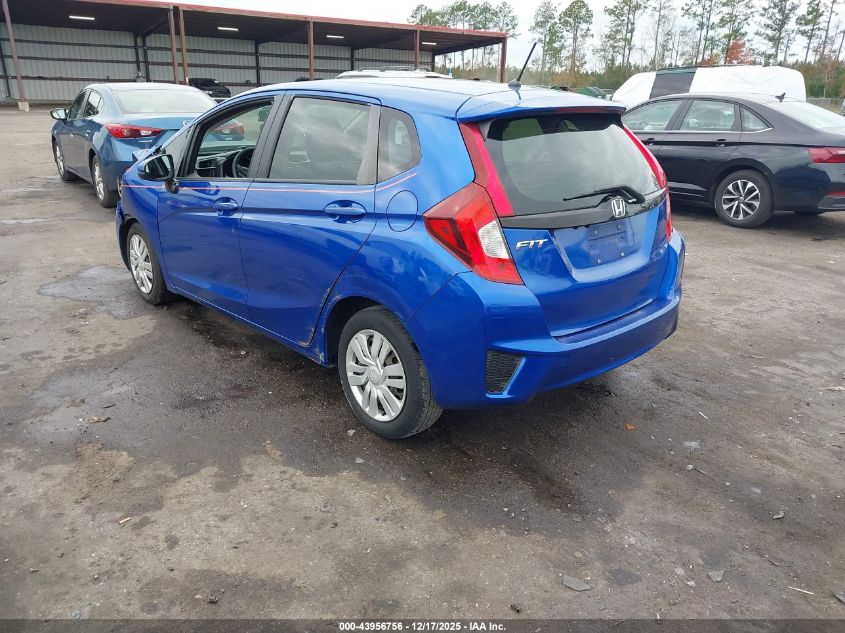 2016 Honda Fit Lx VIN: JHMGK5H53GX039512 Lot: 43956756