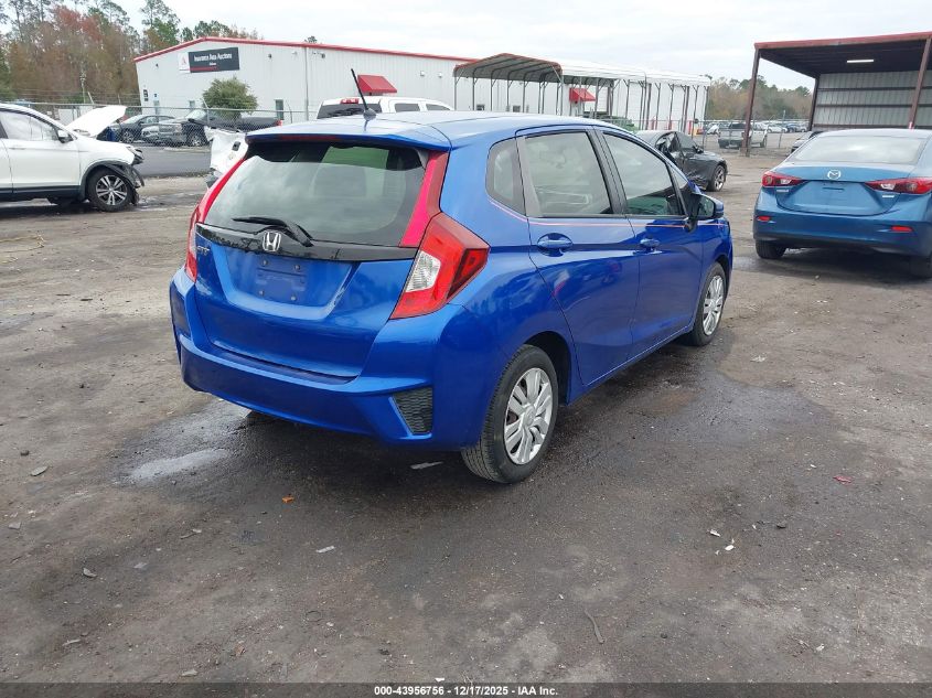 2016 Honda Fit Lx VIN: JHMGK5H53GX039512 Lot: 43956756