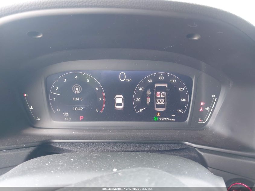 2023 Honda Accord Ex VIN: 1HGCY1F38PA012741 Lot: 43956806