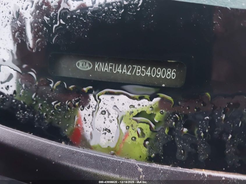 2011 Kia Forte Ex VIN: KNAFU4A27B5409086 Lot: 43956820