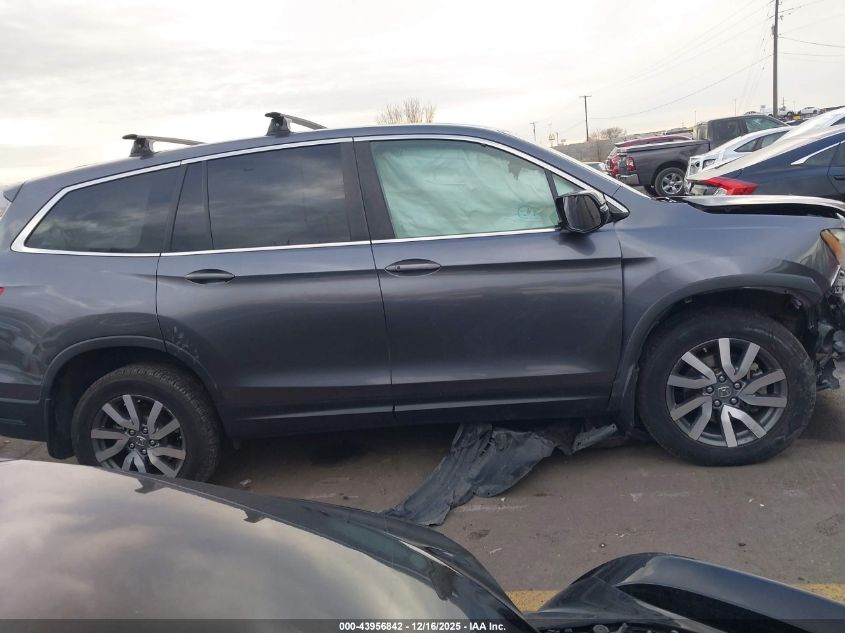 2019 Honda Pilot Ex-L VIN: 5FNYF6H52KB095265 Lot: 43956842