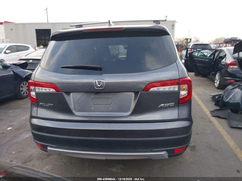 2019 Honda Pilot Ex-L VIN: 5FNYF6H52KB095265 Lot: 43956842