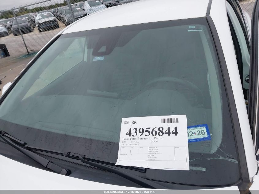 2022 Toyota Camry Se VIN: 4T1G11AK2NU668735 Lot: 43956844