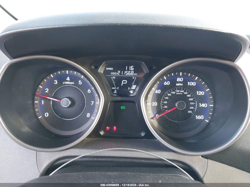 2012 Hyundai Elantra Gls VIN: 5NPDH4AE7CH121112 Lot: 43956858