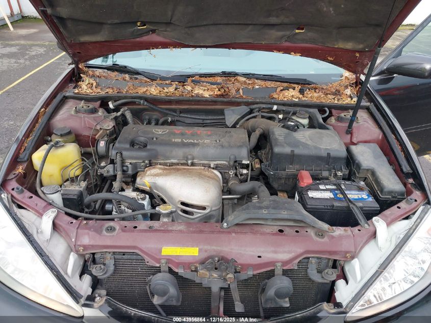 2002 Toyota Camry Le VIN: JTDBE32K420094316 Lot: 43956864