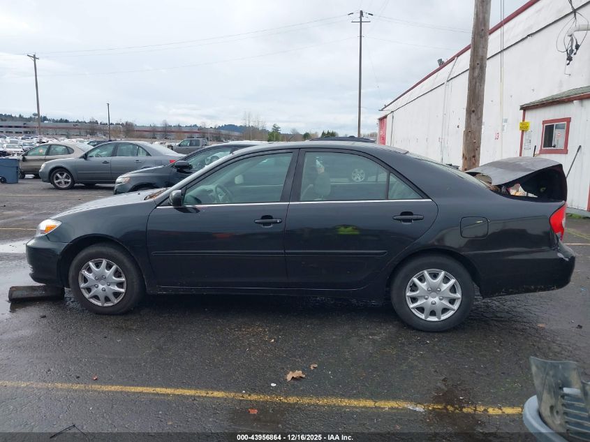 2002 Toyota Camry Le VIN: JTDBE32K420094316 Lot: 43956864