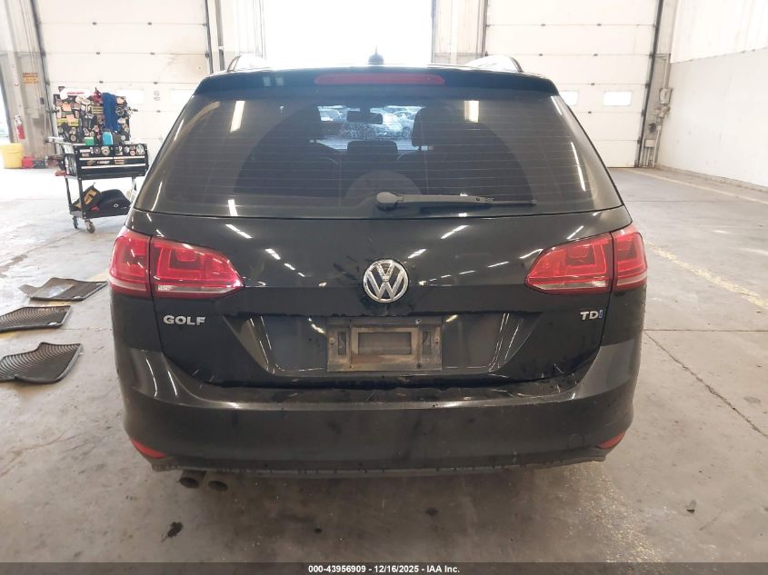 2015 Volkswagen Golf Sportwagen Tdi Se 4-Door VIN: 3VWCA7AU1FM513183 Lot: 43956909