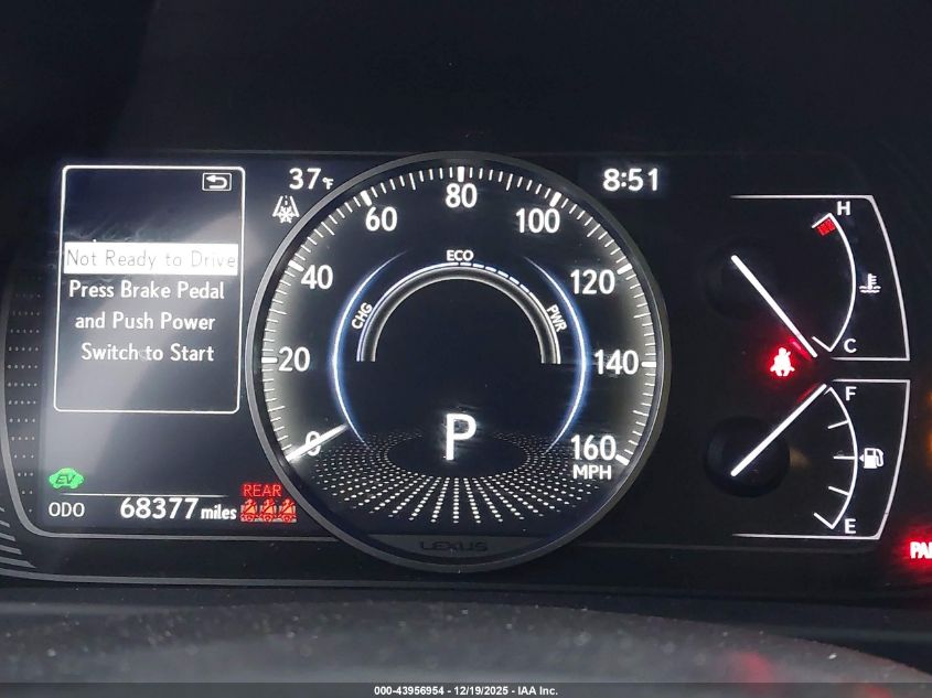 2019 Lexus Ux 250H VIN: JTHU9JBH4K2014800 Lot: 43956954