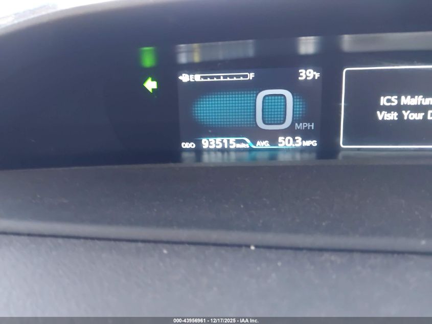 2018 Toyota Prius Three VIN: JTDKARFU4J3553612 Lot: 43956961