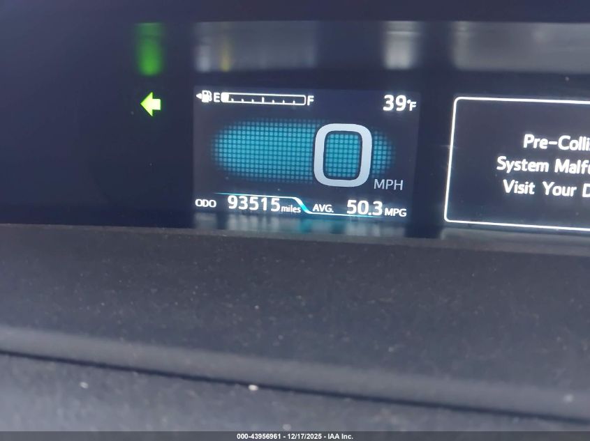 2018 Toyota Prius Three VIN: JTDKARFU4J3553612 Lot: 43956961