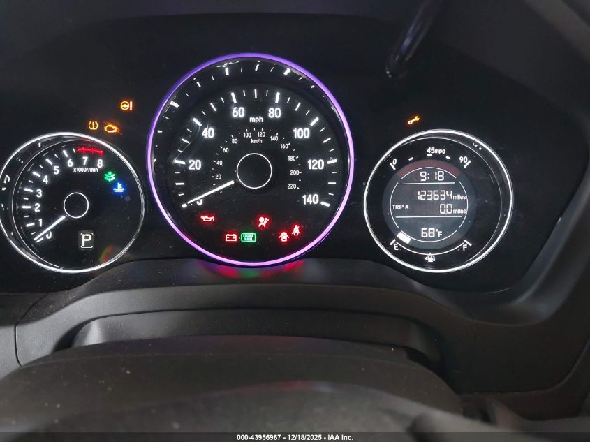 2016 Honda Hr-V Lx VIN: 3CZRU6H33GM745775 Lot: 43956967