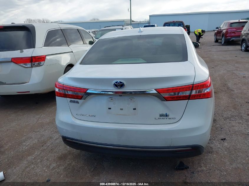2013 Toyota Avalon Hybrid Limited VIN: 4T1BD1EB8DU013635 Lot: 43956974