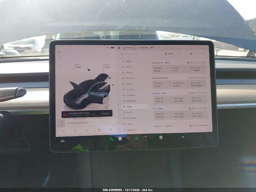 2022 Tesla Model Y Long Range Dual Motor All-Wheel Drive VIN: 7SAYGDEE3NF410748 Lot: 43956990