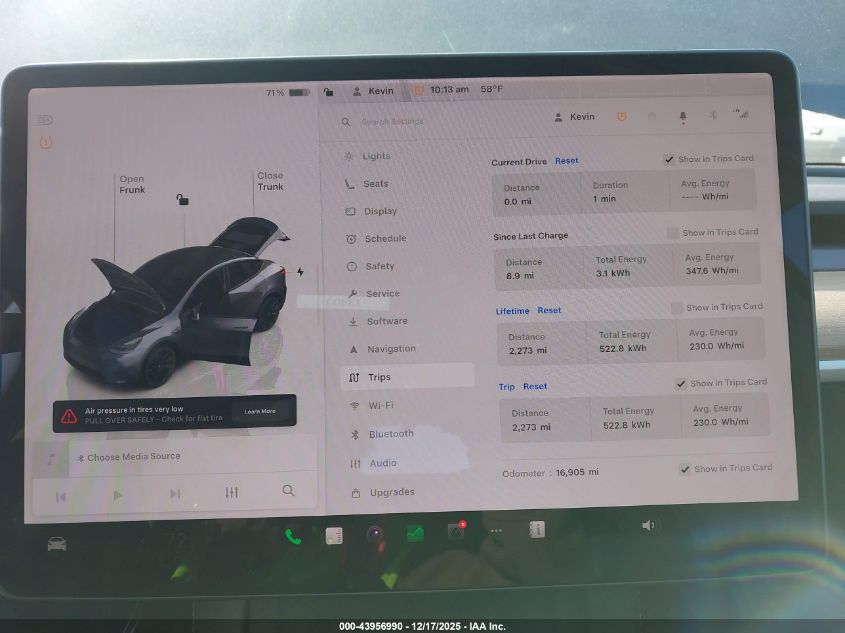 2022 Tesla Model Y Long Range Dual Motor All-Wheel Drive VIN: 7SAYGDEE3NF410748 Lot: 43956990