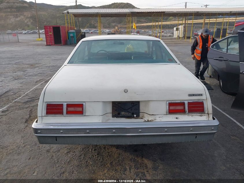 1978 Chevrolet Nova VIN: 1X27U8W185242 Lot: 43956994