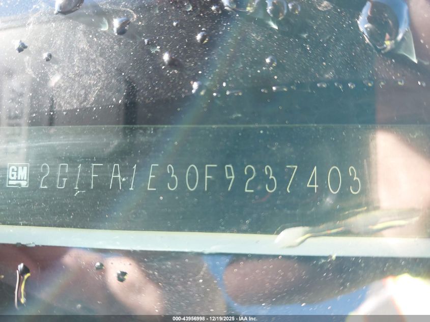 2015 Chevrolet Camaro 1Ls VIN: 2G1FA1E30F9237403 Lot: 43956998