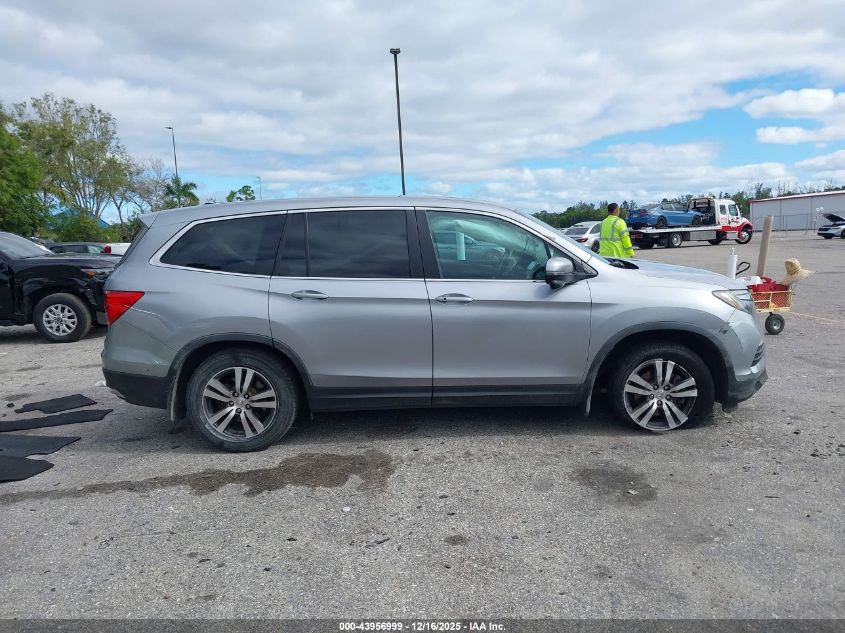 2017 Honda Pilot Ex-L VIN: 5FNYF6H59HB102205 Lot: 43956999