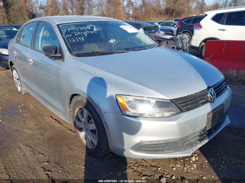 2012 Volkswagen Jetta 2.0L S VIN: 3VW1K7AJ0CM343727 Lot: 43957004