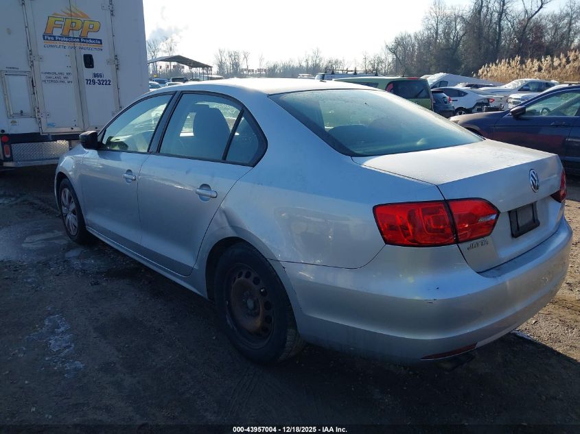 2012 Volkswagen Jetta 2.0L S VIN: 3VW1K7AJ0CM343727 Lot: 43957004