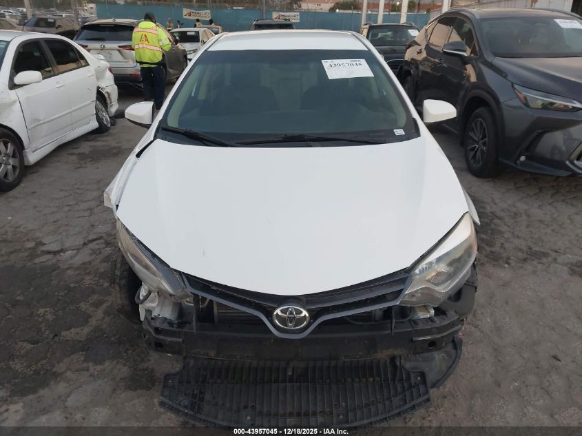 2016 Toyota Corolla Le VIN: 2T1BURHE1GC594387 Lot: 43957045