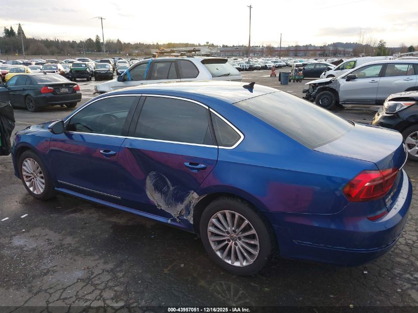 2017 Volkswagen Passat 1.8T Se VIN: 1VWBT7A32HC021411 Lot: 43957051