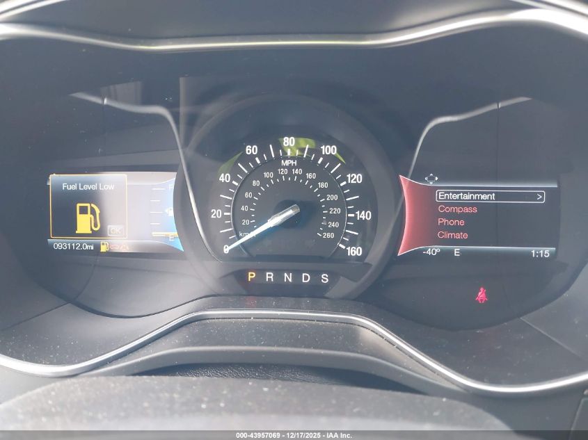 2016 Ford Fusion Se VIN: 3FA6P0T99GR327013 Lot: 43957069