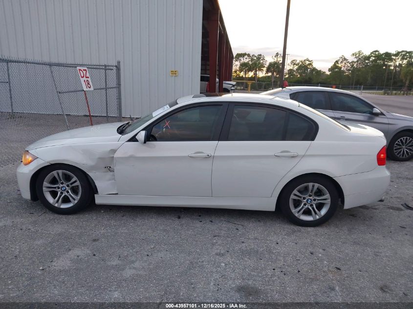 2008 BMW 328I VIN: WBAVA33578P142163 Lot: 43957101