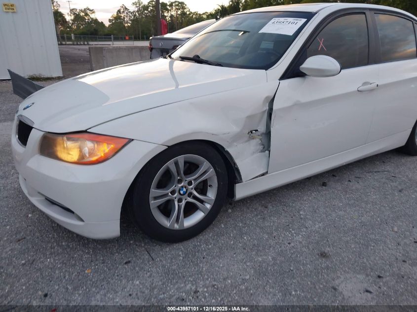 2008 BMW 328I VIN: WBAVA33578P142163 Lot: 43957101