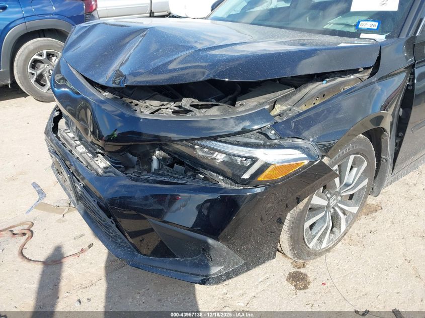 2022 Honda Civic Ex VIN: 2HGFE1F75NH323762 Lot: 43957138