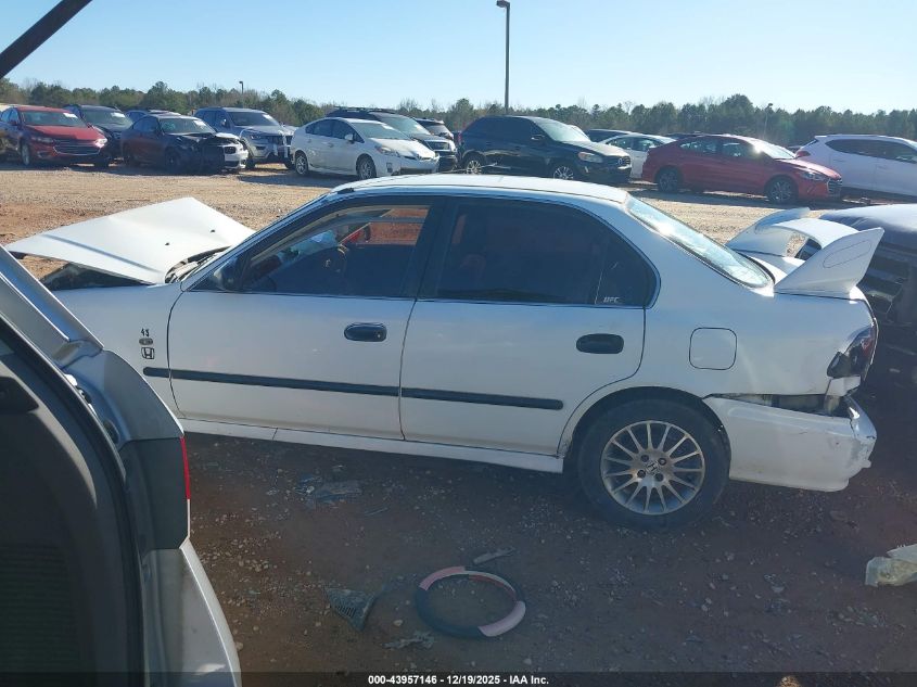 1998 Honda Civic Lx VIN: 2HGEJ6574WH613305 Lot: 43957146