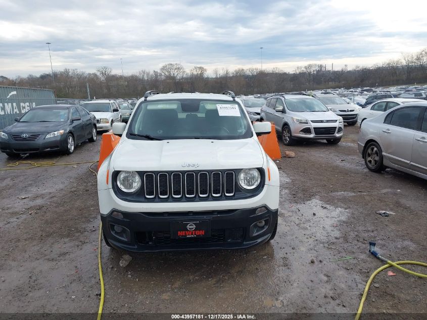 2018 Jeep Renegade Latitude Fwd VIN: ZACCJABB3JPH47540 Lot: 43957181