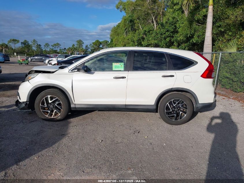 2016 Honda Cr-V Se VIN: 5J6RM3H49GL006323 Lot: 43957180