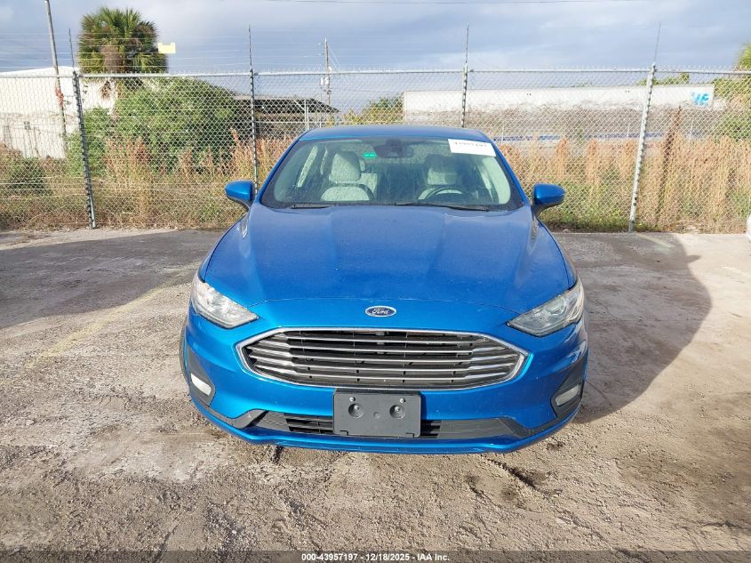 2019 Ford Fusion Se VIN: 3FA6P0HD4KR114329 Lot: 43957197