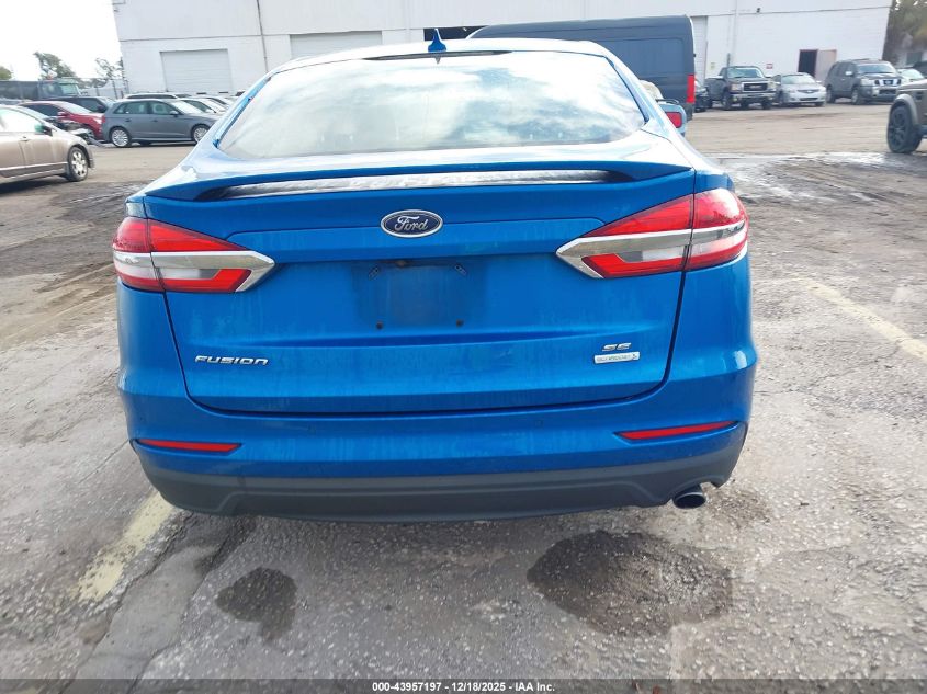 2019 Ford Fusion Se VIN: 3FA6P0HD4KR114329 Lot: 43957197