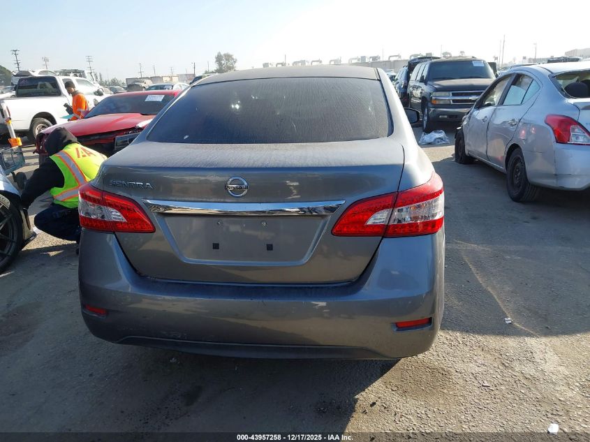 2015 Nissan Sentra S VIN: 3N1AB7AP5FY338756 Lot: 43957258