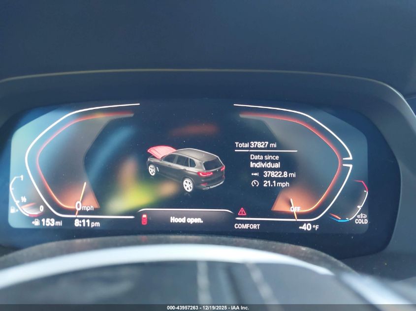 2021 BMW X5 Sdrive40I VIN: 5UXCR4C08M9F65444 Lot: 43957263