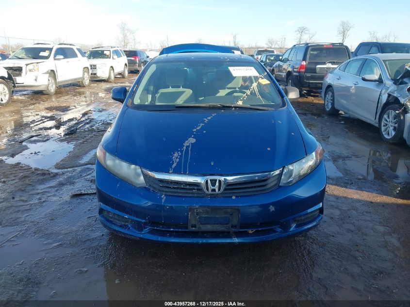 2012 Honda Civic Ex VIN: 19XFB2F84CE031051 Lot: 43957268
