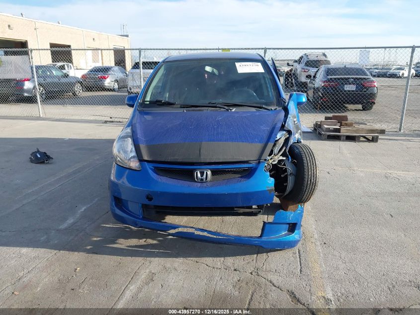2008 Honda Fit Sport VIN: JHMGD386X8S023412 Lot: 43957270