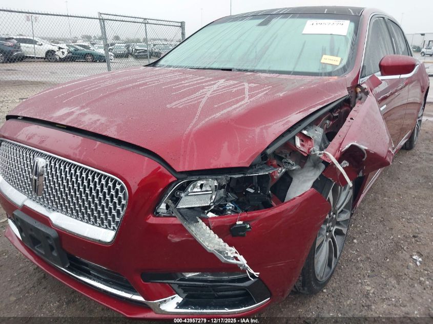 2018 Lincoln Continental Select VIN: 1LN6L9SK8J5606618 Lot: 43957279