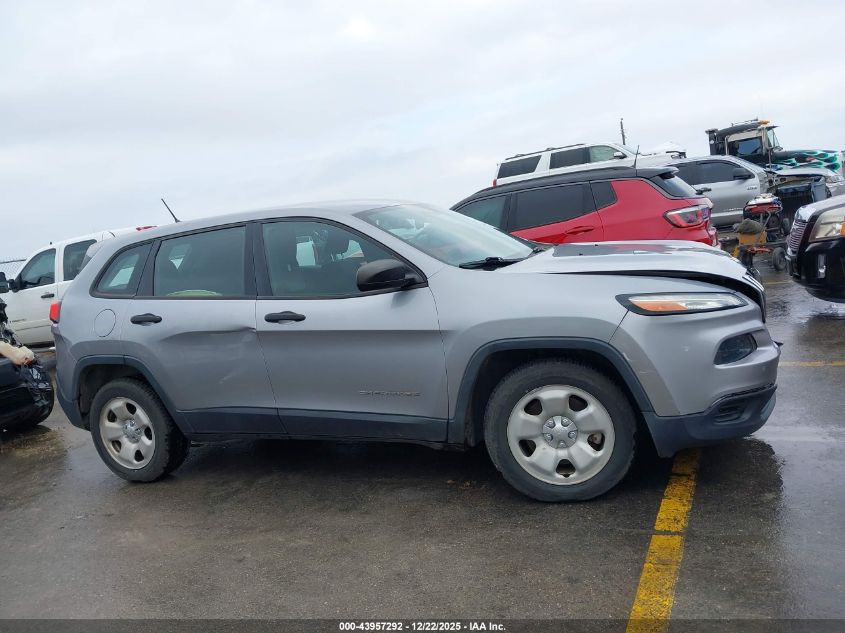 2014 Jeep Cherokee Sport VIN: 1C4PJLAB7EW123747 Lot: 43957292