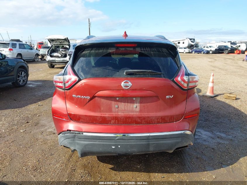 2016 Nissan Murano Sv VIN: 5N1AZ2MG6GN165864 Lot: 43957311