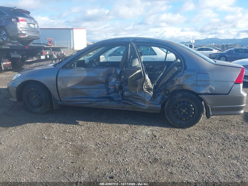 2004 Honda Civic Lx VIN: 2HGES16574H531823 Lot: 43957313