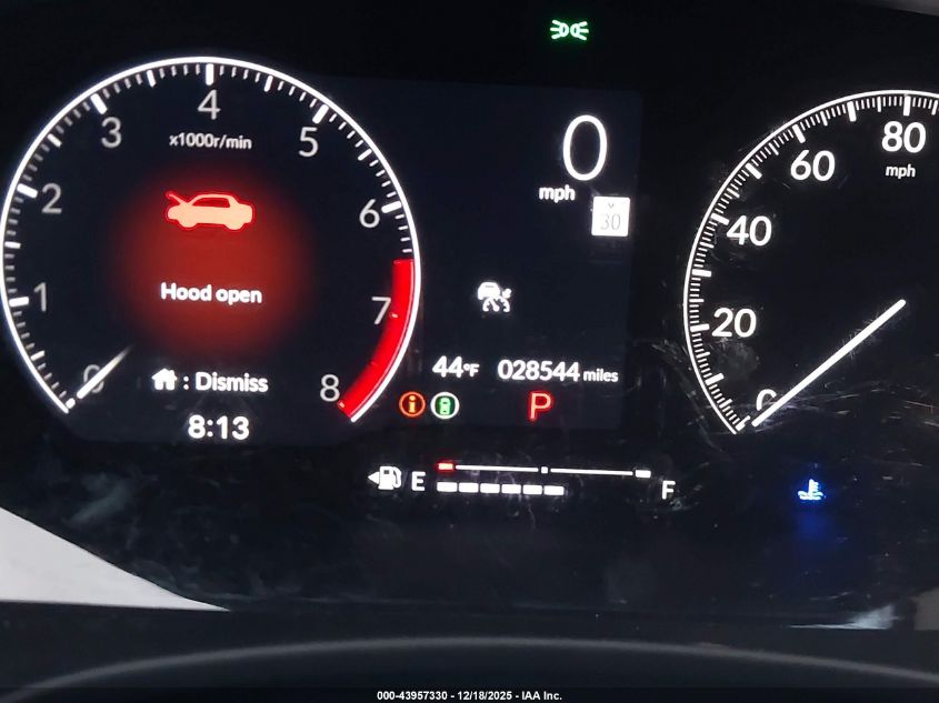 2024 Honda Civic Ex-L VIN: 19XFL1H74RE003187 Lot: 43957330