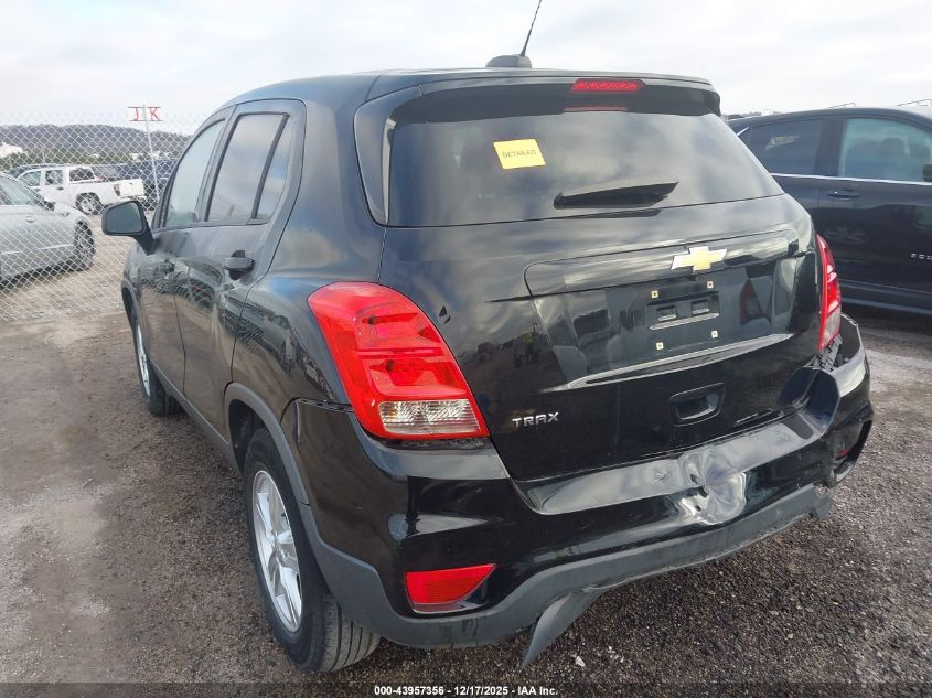 2020 Chevrolet Trax Fwd Ls VIN: 3GNCJKSB7LL109641 Lot: 43957356